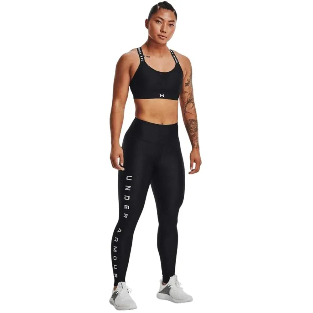 Under Armour Womens/Ladies HeatGear Reflective High Waist Leggings / Black - Picture 3 of 3